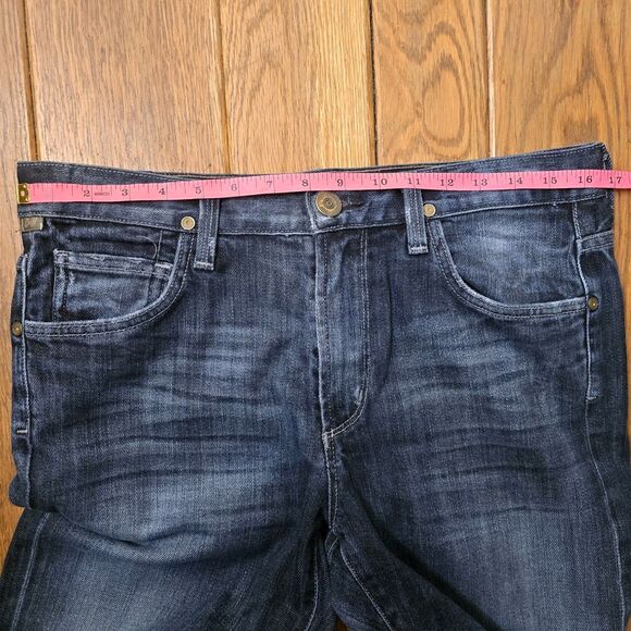 Citizens Of Humanity Men's 32 Blue Collar Sid Dark Wash Straight Leg Denim Jeans - Picture 13 of 15